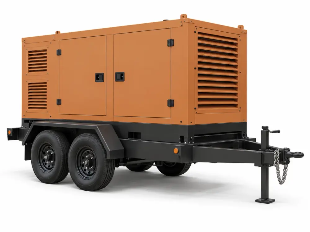 Representative 100 kW towable diesel generator rental class